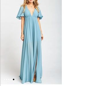 Show me your MuMu Faye flutter maxi dress